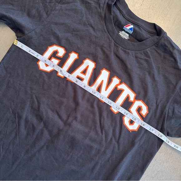 MAJESTIC Giants San Francisco Baseball MLB Black TShirt Size Small New - Picture 8 of 8